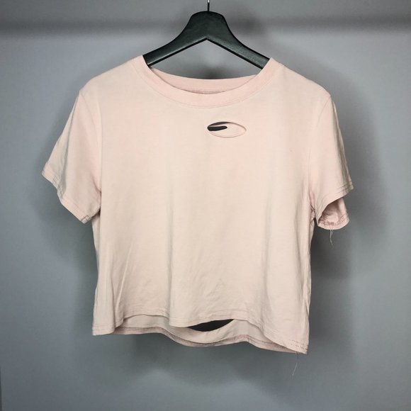 Pink Ripped Crop Top - Picture 3 of 4